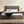 Modern Upholstered Platform Bed With Extended Headboard