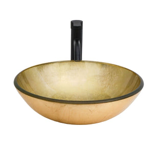Vessel Sink With Faucet And Pop-Up Drain