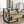 1 Piece Modern End Table with Drawer - Natural Wood & Tempered Glass