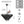 24' Rustic 5-Tier Black Hemp Rope Pendant Light Chandelier