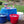 Homz 17 Gallon Indoor Outdoor Storage Bucket with Rope Handles, Blue (2 Pack)
