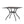 Arch Mesh Dining Table With Lightweight Frame - Black