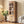 Rustic Wooden Storage Cabinet with Decorative Cutout Door & 2 Drawers