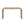 59in Console Table with Wood Beads and Curved Waterfall-Style Frame