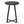 Accent Table Side Round Marble Look Contemporary & Modern - Black