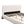 Queen Size Elegant Terry Upholstered Bed - White