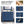 Bathroom Vanity With Ceramic Sink, Soft-Close Doors, 4 Storage Drawers - Blue