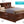 Modern Design Storage Bed With Bookcase Headboard