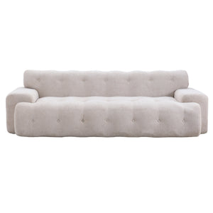 88 in. Cloud 3 Seater Chenille Sofa with Button Tufted Upholstered Couch
