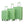HIFINE Tourist 3-Piece Spinner Wheel Luggage Set in Green