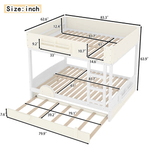 Queen Bunk Bed with Trundle
