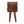 Solid Wood Extra Mini Curve Bedside, 1-Drawer, 1 Open-Slot, Chestnut
