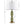 Faceted Green Glass Table Lamp