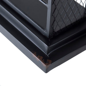 Floating Wine Bar Shelf With Glass Holder And Display Shelves - Black