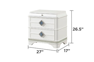 Laguna Modern Style 4 Pc King Upholstered Bedroom Set