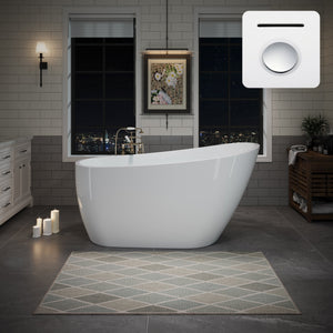 55" Acrylic Freestanding Bathtub