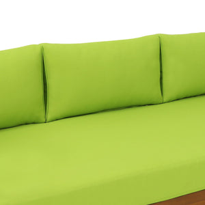 Claremont 3 Seater Daybed Teak Acacia Wood Water Resistant Cushions