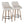 Hannah - Transitional Fixed Height Counter Stool With Swivel With Round Footrest (Set of 2)