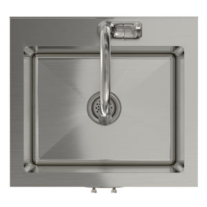 Reed - Deluxe Laundry Cabinet With Pull-Out Faucet And Stainless Steel Sink