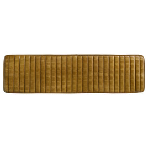 Tufted Cushion Side Bench With Tapered Legs