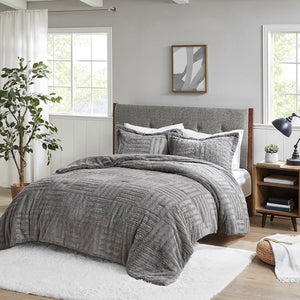 Full/Queen Fur Down Alternative Comforter Mini Set