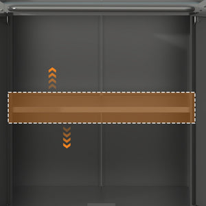 Heavy Duty Metal Garage Storage Cabinet With Wheels Sturdy Tool Organizer