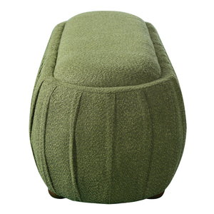 Upholstered Ottoman, Oval Shape
