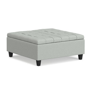 Harrison - Coffee Table Storage Ottoman Lift Top - Stone Gray