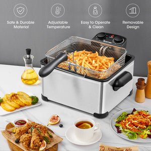 5.3QT Triple Basket Deep Fryer