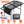 Foldable Camping Table Collapsible Picnic Aluminum Alloy Grill Stand BBQ Table with 66LBS Max Load Adjustable Height 2 Side Wing Trays Storage Net