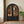 Arched Display Cabinet with Tempered Glass Doors