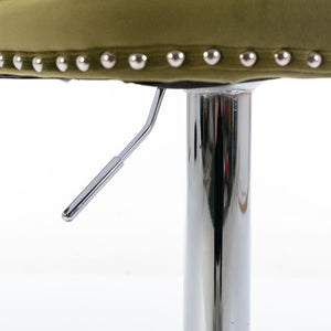 Swivel Adjustable Height Barstools Set of 2