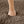 Aviana Ottoman in Plush Fabric - Chocolate
