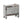 Modern Bed With LED Lights And Glass Panels, 2 Nightstands