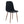 Luxury Simple Chair (Set of 4) Linen Cotton High Resilience Dining Chair With Metal Color Leg - Black / Walnut