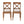 Dining Chair With X Shaped Back (Set of 2)