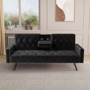 1730 Sofa Bed Armrest with Nail Head Trim