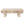 Rounded Edge Coffee Table with Flower Pattern Solid Wood Drawer