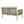 Outdoor Acacia Wood Loveseat & Coffee Table Set with Handwoven Rope, Light Teak
