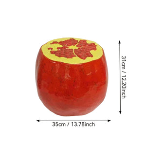 Pomegranate Resin Stool - Multi-Purpose Indoor & Outdoor Decor