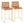 Fuji - Contemporary High Back Barstool (Set of 2)