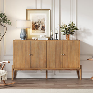 Vintage Sideboard Buffet Cabinet, 56.8" W x 18" D x 34.2" H