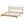 King Size Wood Platform Bed with Gourd Shaped Headboard