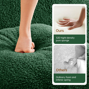 Soft Teddy Fabric Boneless Sofa
