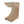 16.3x12.2x22.6 Modern Sculptural Arched Side Table with Faux Travertine Finish