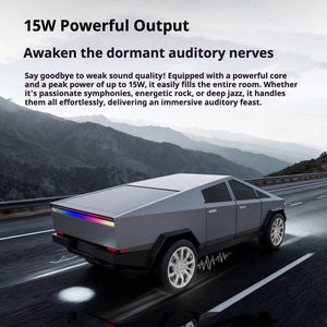 KP-828 Best-Selling Bluetooth Speaker Cyber Style Car Model With Dynamic Color Screen Wireless Subwoofer And Ambient Lighting Factory Direct Stock