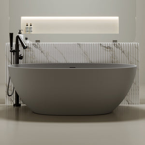 67" Freestanding Bathtub with Pop-up Drain
