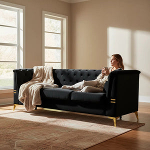 FX-P83-BK4 Sofa with 2 Pillows