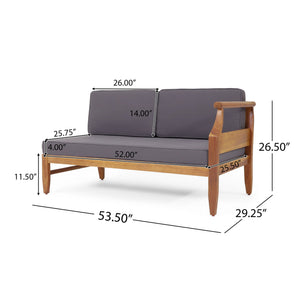 Aston 4 Piece Sofa Set - Dark Gray