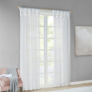 Twist Tab Voile Sheer Window Pair